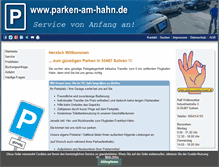 Tablet Screenshot of parken-am-hahn.de
